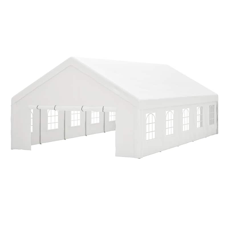 GDFStudio - Nashua Waterproof Event Protection Outdoor Gazebo Pavilion Shelter Tent