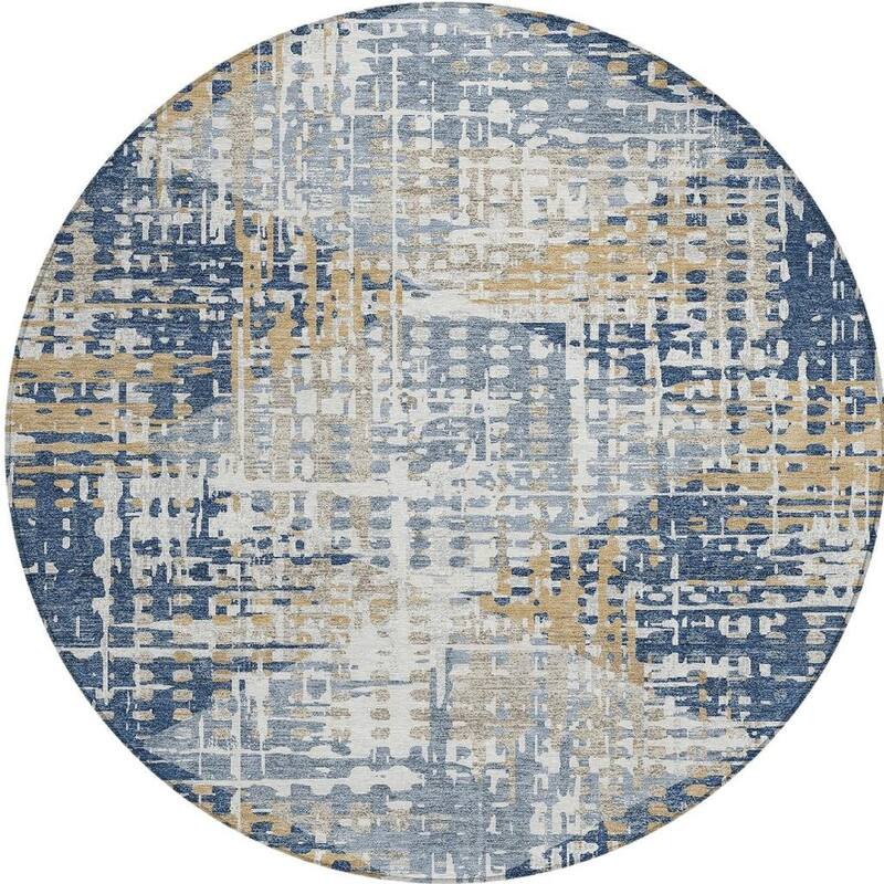 HomeRoots Geometric Transitional Rectangle Outdoor Rug