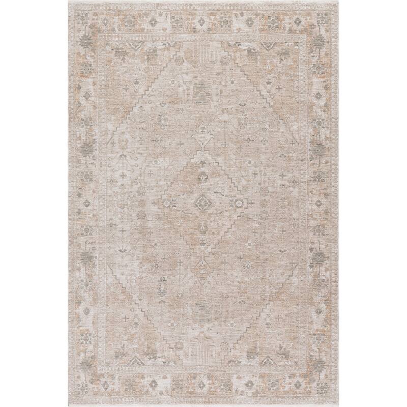 Nuloom Koami Medallion Fringe Area Rug