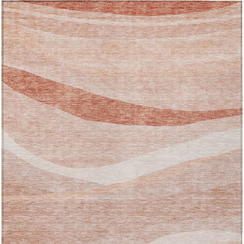 HomeRoots Abstract Transitional Rectangle Outdoor Rug