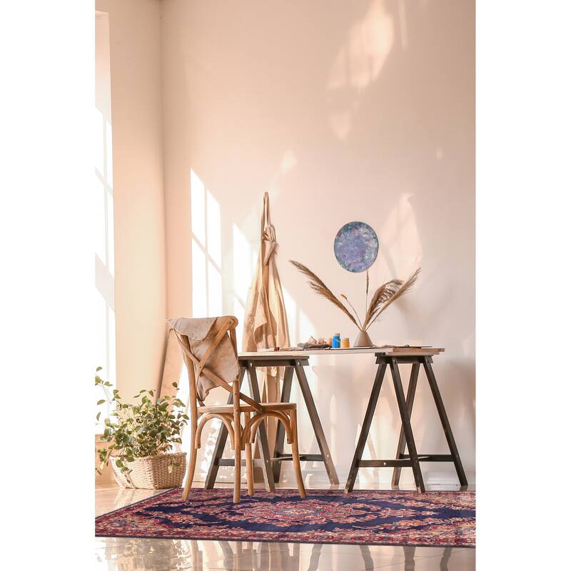 ECARPETGALLERY Hand-knotted Anadol Navy Wool Rug - 4'1 x 8'0