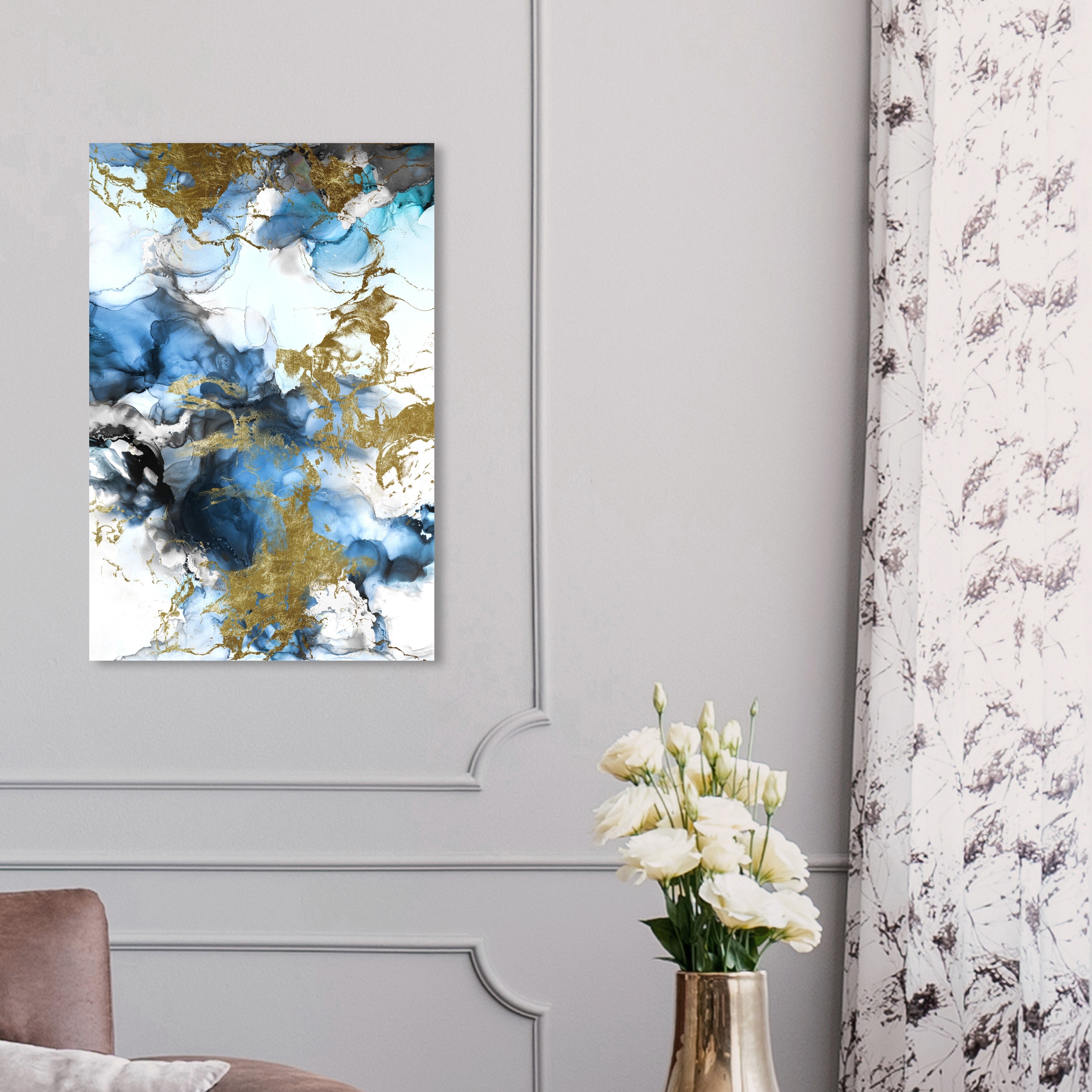 Oliver Gal 'Angel Visit' Abstract Wall Art Canvas Print Watercolor