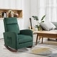 preview thumbnail 18 of 26, AVAWING Mid Century Nursery Rocking Chair Upholstered Velvet High Back Armchair