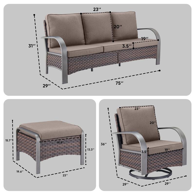 Outdoor Sofa Patio Furniture Set