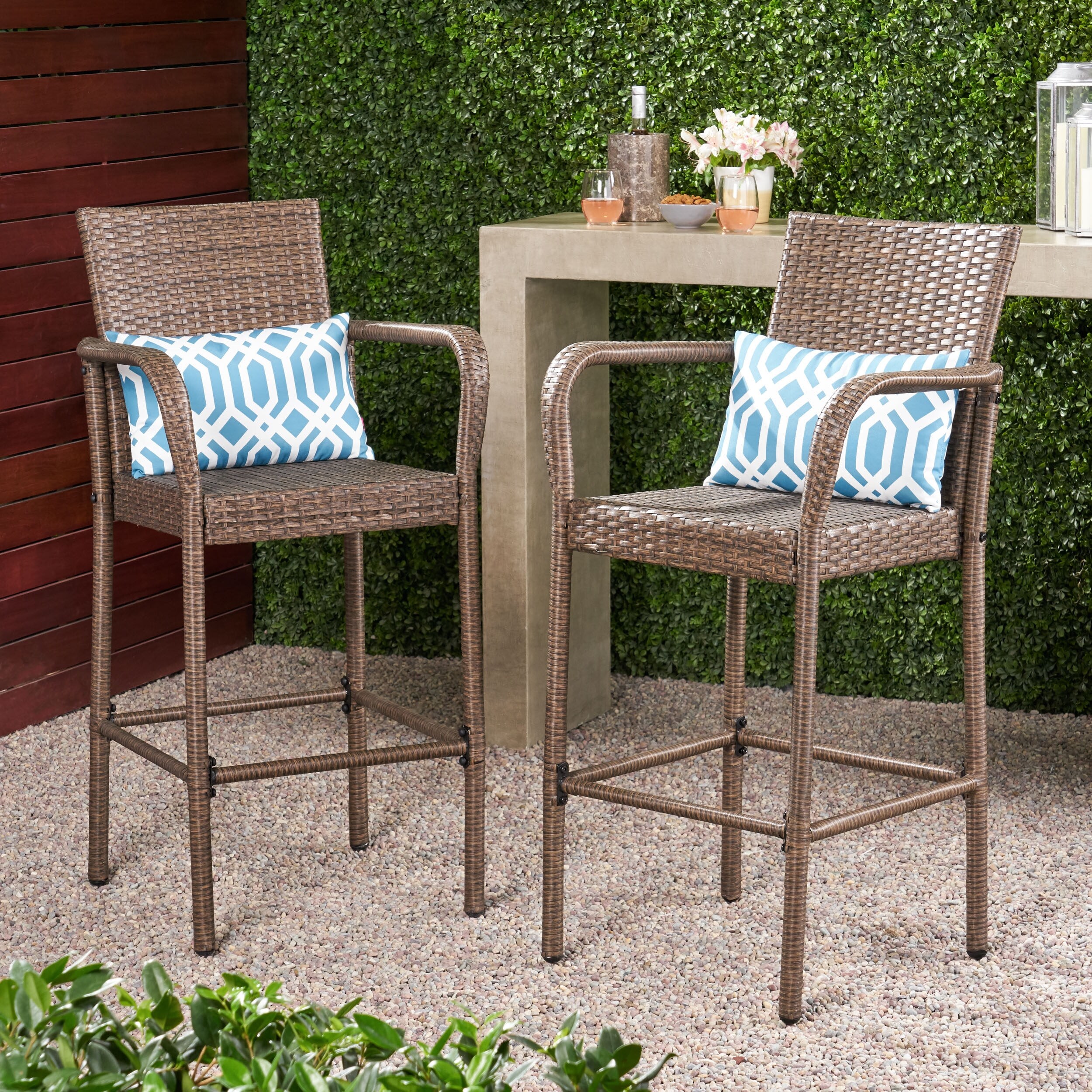 Grey rattan bar 2025 set