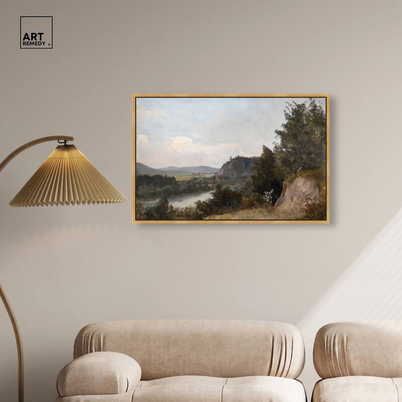 Hilltop Tower View I Canvas by Art Remedy