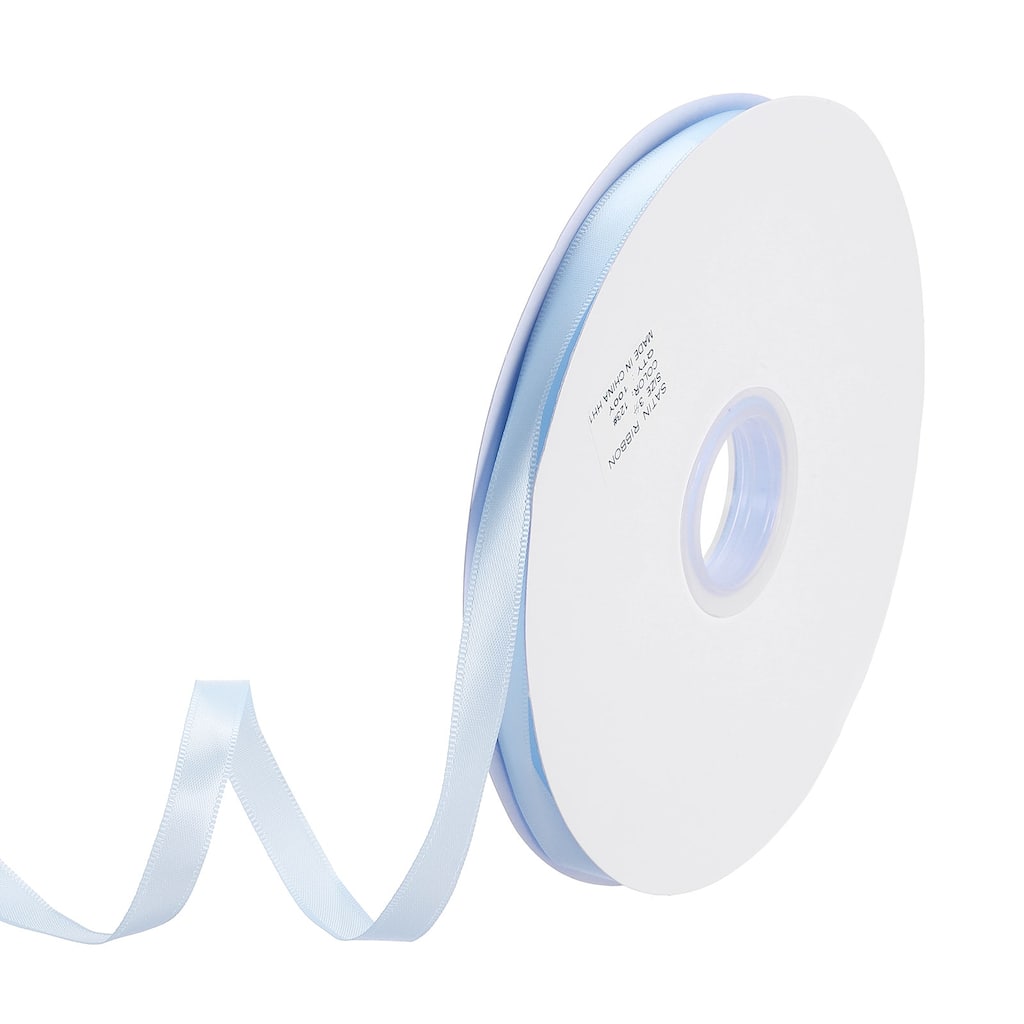 3/8" W x 100 Yards Polyester Satin Ribbon, for Craft