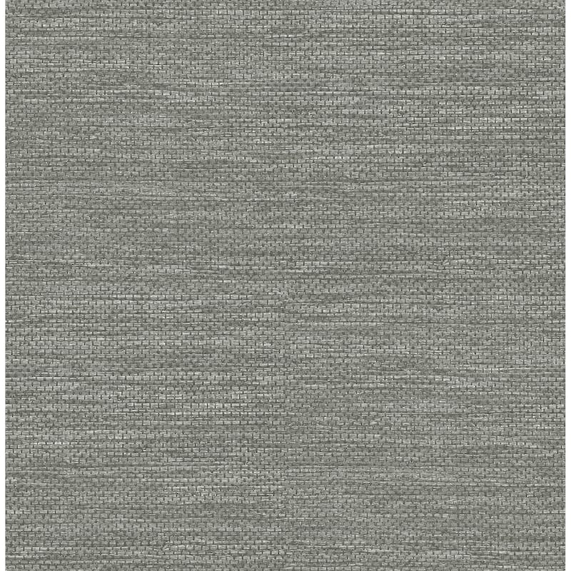 Malin Grey Faux Grasscloth Wallpaper - Bed Bath & Beyond - 40000791