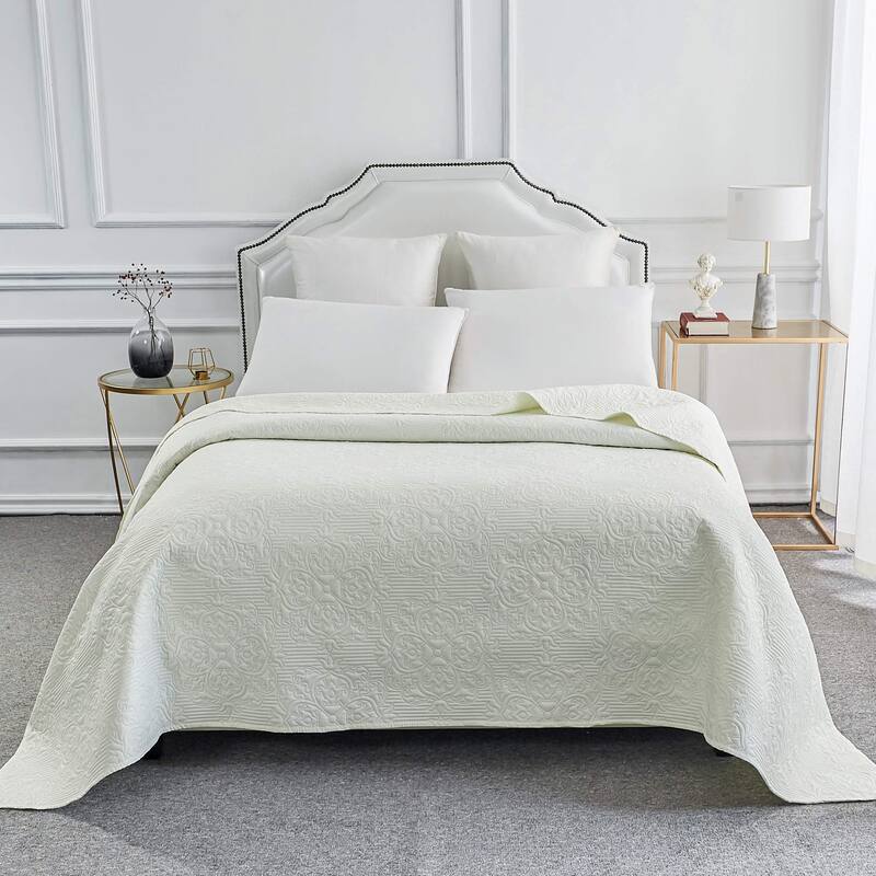 Sophia & William Bed Quilt Bedspread Coverlet - Reversible, Lightweight