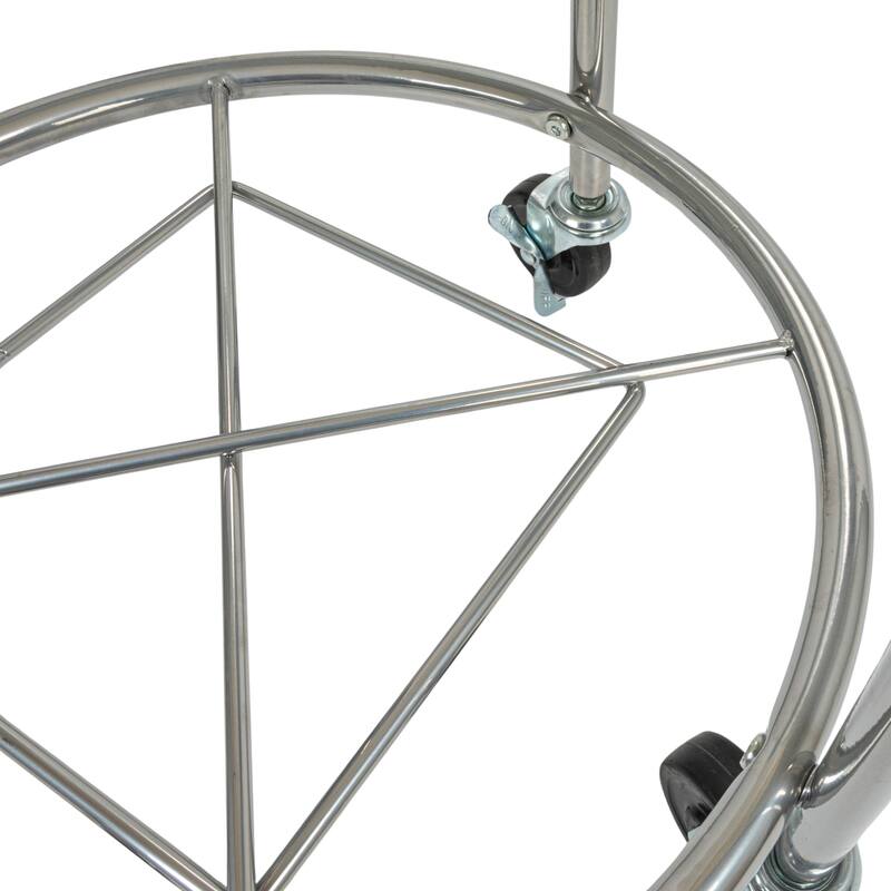 Household Essentials Metal Frame Laundry Hamper with Wheels