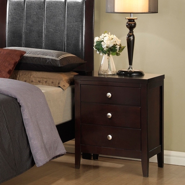 Shop Costway 3 Drawers Nightstand End Bed Sofa Side Table