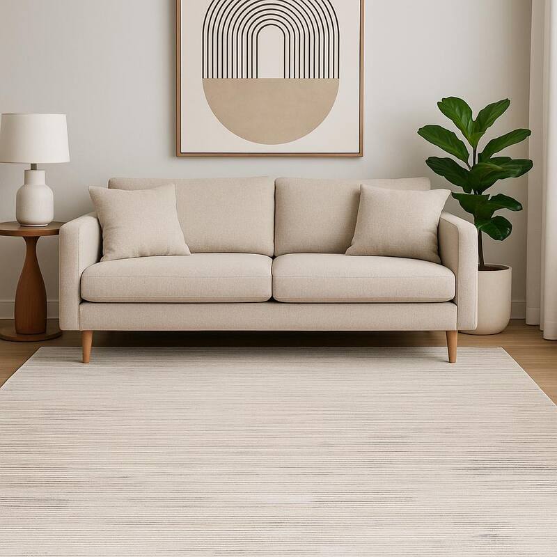 Biped Abstract Stain Resistant Woven Durable Area Rug By HomeRoots