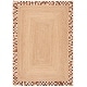 preview thumbnail 2 of 5, SAFAVIEH Handmade Natural Fiber Smaro Farmhouse Cowhide Leather Rug 3' x 5' - Natural/Brown - Rectangle