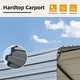 preview thumbnail 81 of 81, Heavy-Duty Metal Carport with Upgraded Galvanized Steel Roof – Ideal Shelter for Cars, Boats, and Tractors