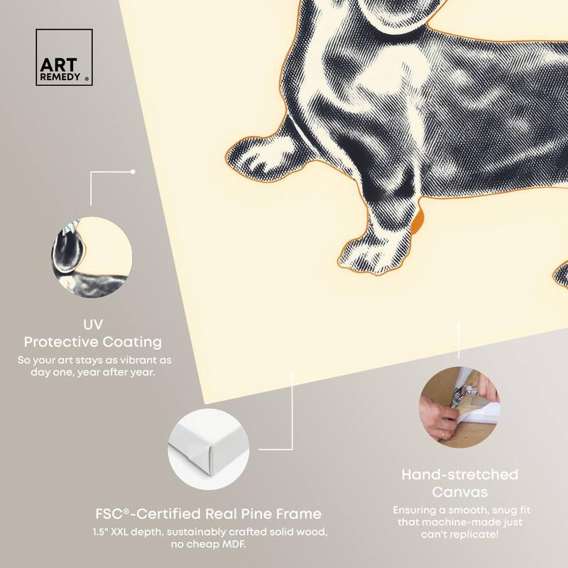 Martini Pup I Canvas by Art Remedy, Gallery Wrapped