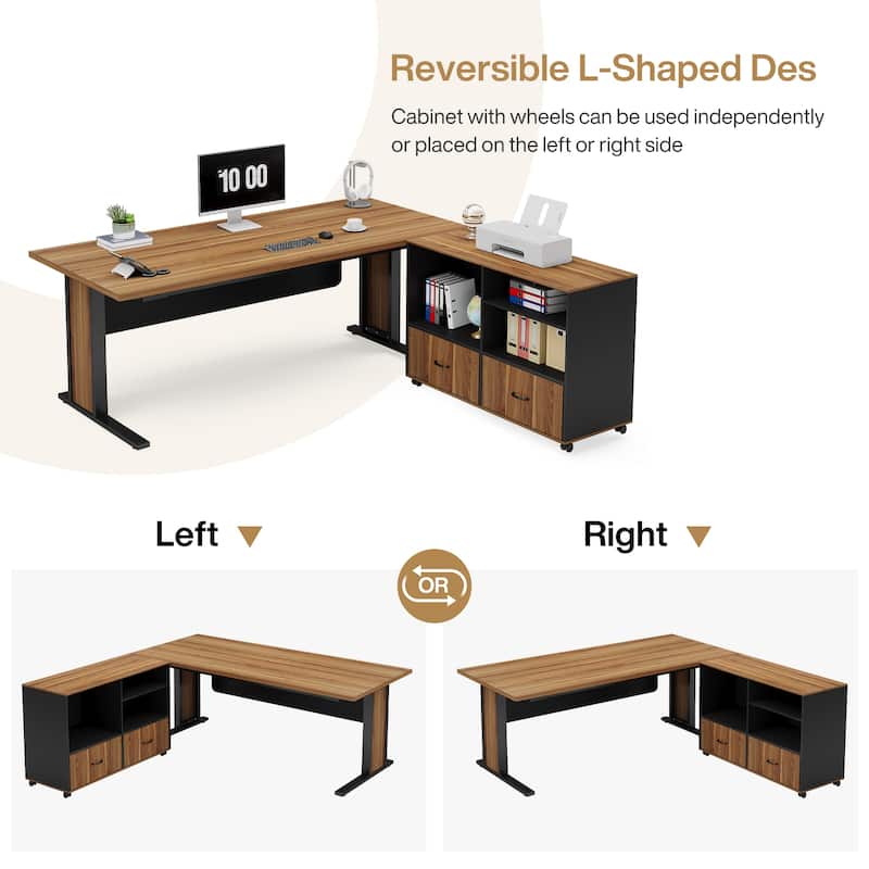 63 Inch Computer Desk, Large Executive Office Desk