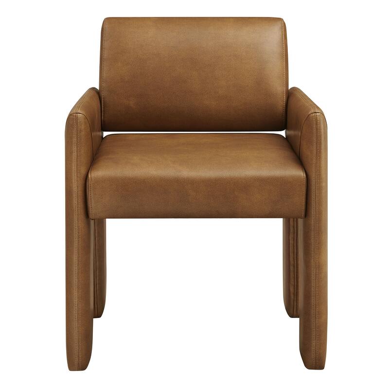 Daven Vegan Leather Dining Armchair