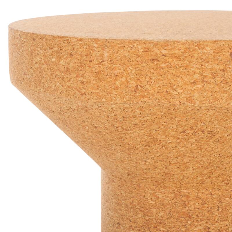 SAFAVIEH Couture Katalisa Cork Drink Table - 12"W x 12"D x 16"H