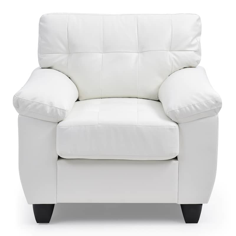Tufted Upholstered Accent Chair - 36" - White