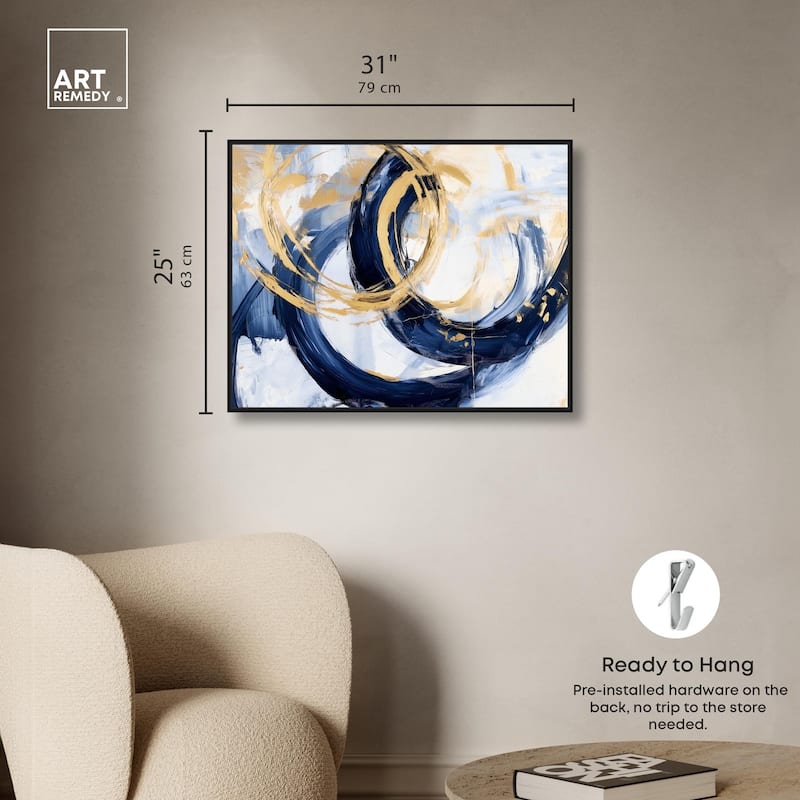Bold Whirl I Canvas by Art Remedy