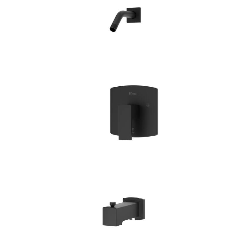 Pfister R89-8PFM Pfirst Modern Tub and Shower Trim Package - Matte Black