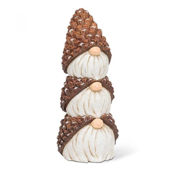 Stacked Gnomes With Pinecone Hats Figurine Bed Bath & Beyond 39295809