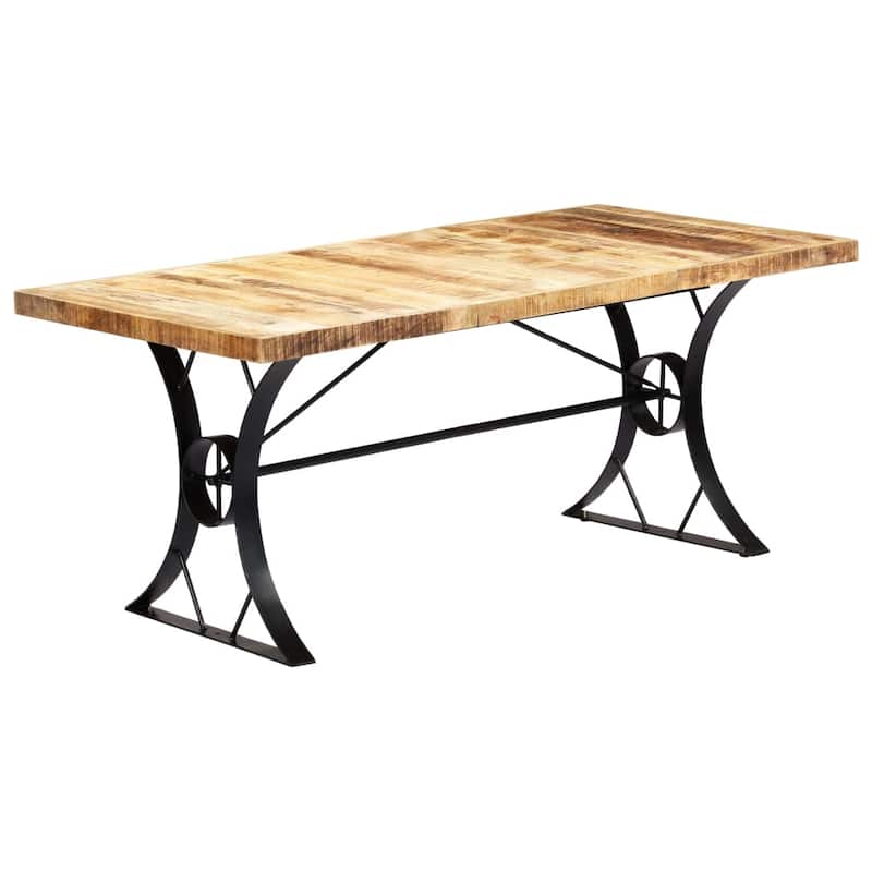 vidaXL Dining Table 70.9"x35.4"x29.9" Solid Mango Wood - 70.9" x 35.4" x 29.9" - 70.9" x 35.4" x 29.9"