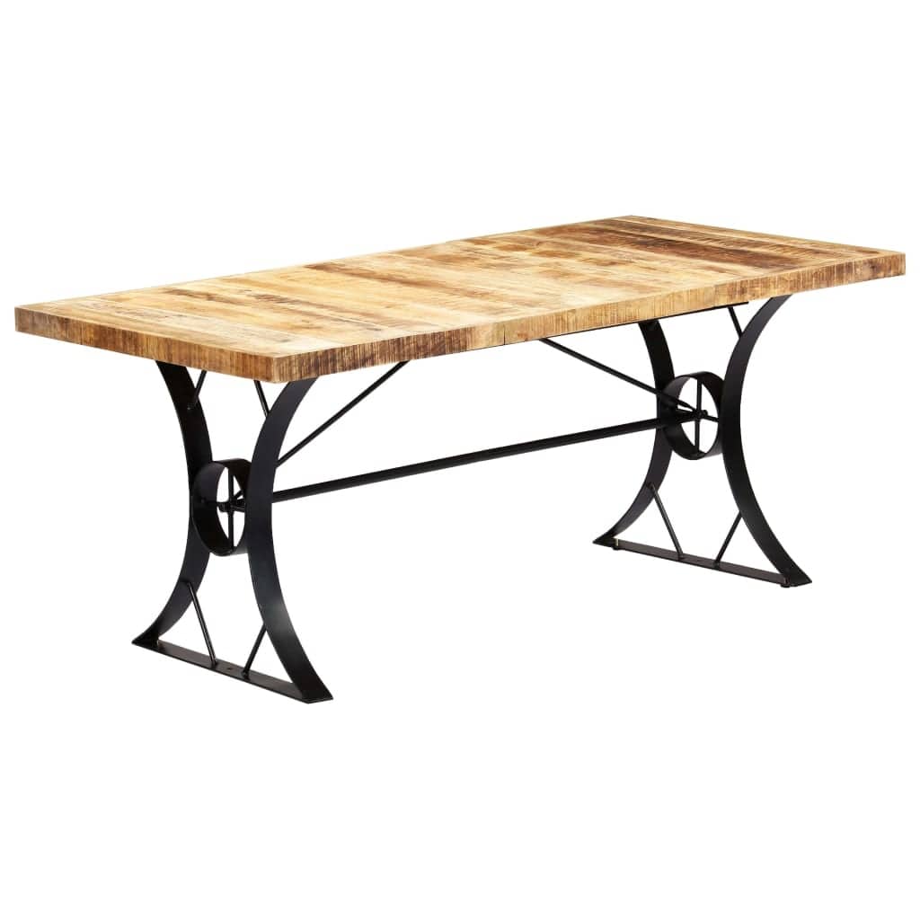 vidaXL Dining Table 70.9"x35.4"x29.9" Solid Mango Wood - 70.9" x 35.4" x 29.9"