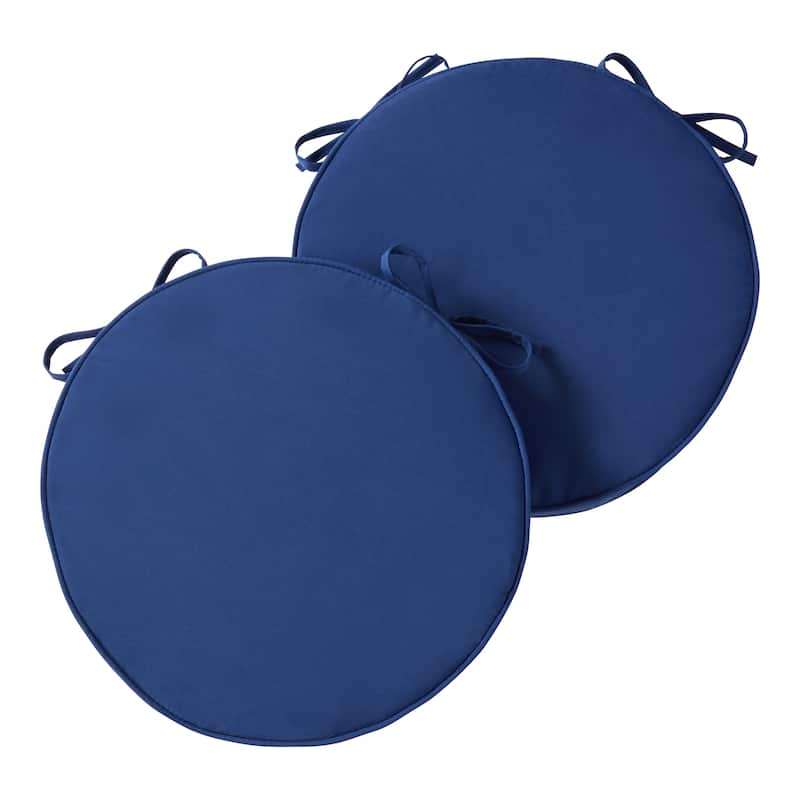 Greendale Home Fashions 18" Round Outdoor Chair Pad (Set of 2)