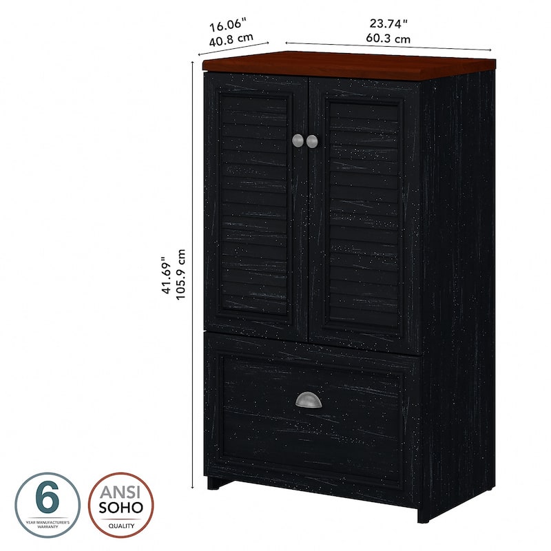 41.7-inch Cabinet with Drawer - 23.74"L x 16.06"W x 41.69"H - 23.74"L x 16.06"W x 41.69"H