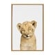 preview thumbnail 13 of 18, Sylvie Sleepy Baby Lion Animal Print Framed Canvas Art by Amy Peterson