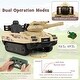 preview thumbnail 8 of 8, 12V Electric Kids Ride On Tank with Rotatable Turret and 8 Missiles - 49" x 24" x 24" (L x W x H)