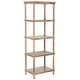 preview thumbnail 3 of 2, SAFAVIEH Odessa Washed Natural Pine 5-Tier Bookcase - 23.6" x 15.7" x 66.9"