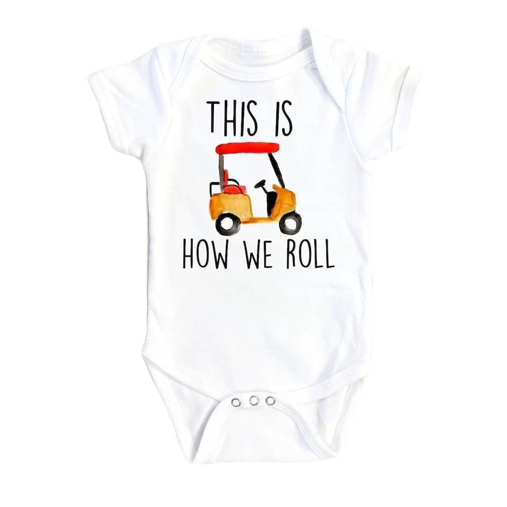Golf Cart- Baby Boy Girl Clothes Infant Bodysuit Funny Cute Newborn