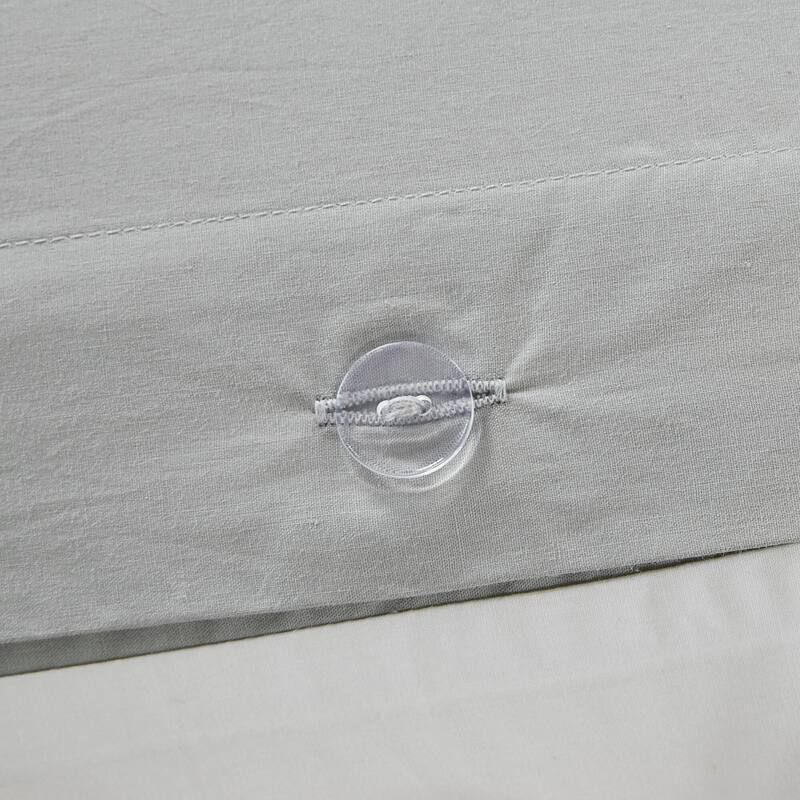INK+IVY Nea Cotton Printed Duvet Cover Set with Trims