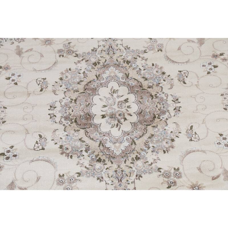 Floral Medallion Turkish Transitional Oriental Rug Traditional Carpet