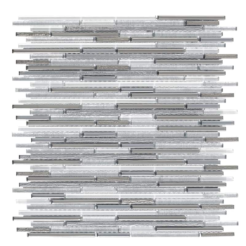 Glass Linear Wall Mosaic Tiles