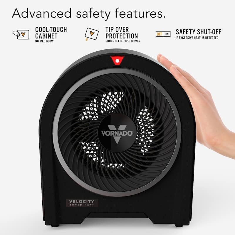 Vornado Velocity 5R Whole Room Space Heater with Remote, Digital Display
