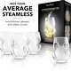 preview thumbnail 5 of 3, Final Touch Conundrum Stemless White Wine Glasses Set of 4 - 9 oz