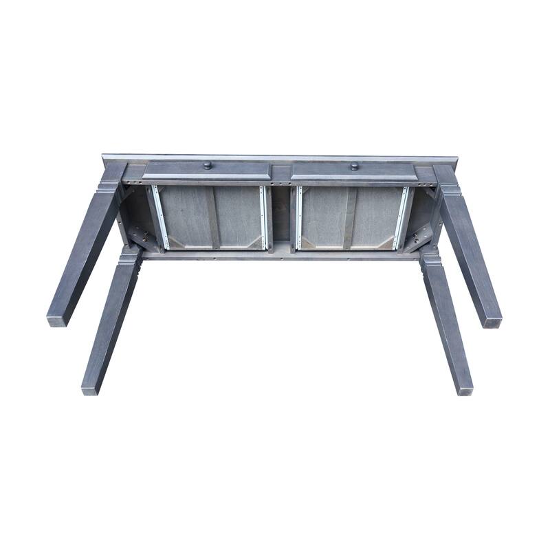 Solid Parawood Java 2-Drawer Sofa Table