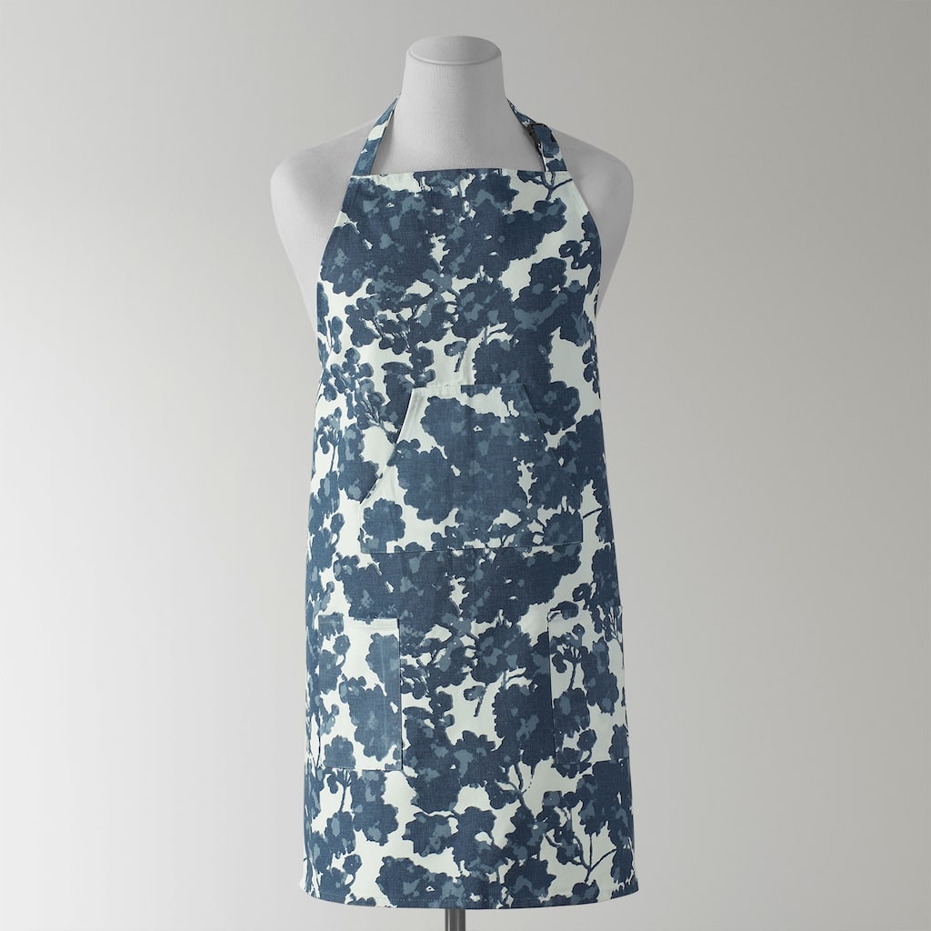 Exclusive Fabrics Fleur Printed Cotton Apron - 27 X 34