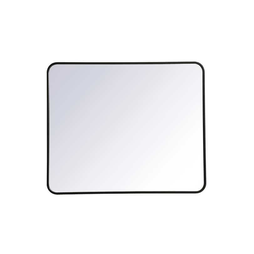 Ezra Soft Corner Metal Rectangular Mirror