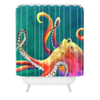 Deny Designs Clara Nilles Mardi Gras Octopus Shower Curtain