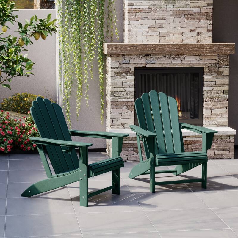 Aderson Outdoor Poly Adirondack Chair (Set of 2)