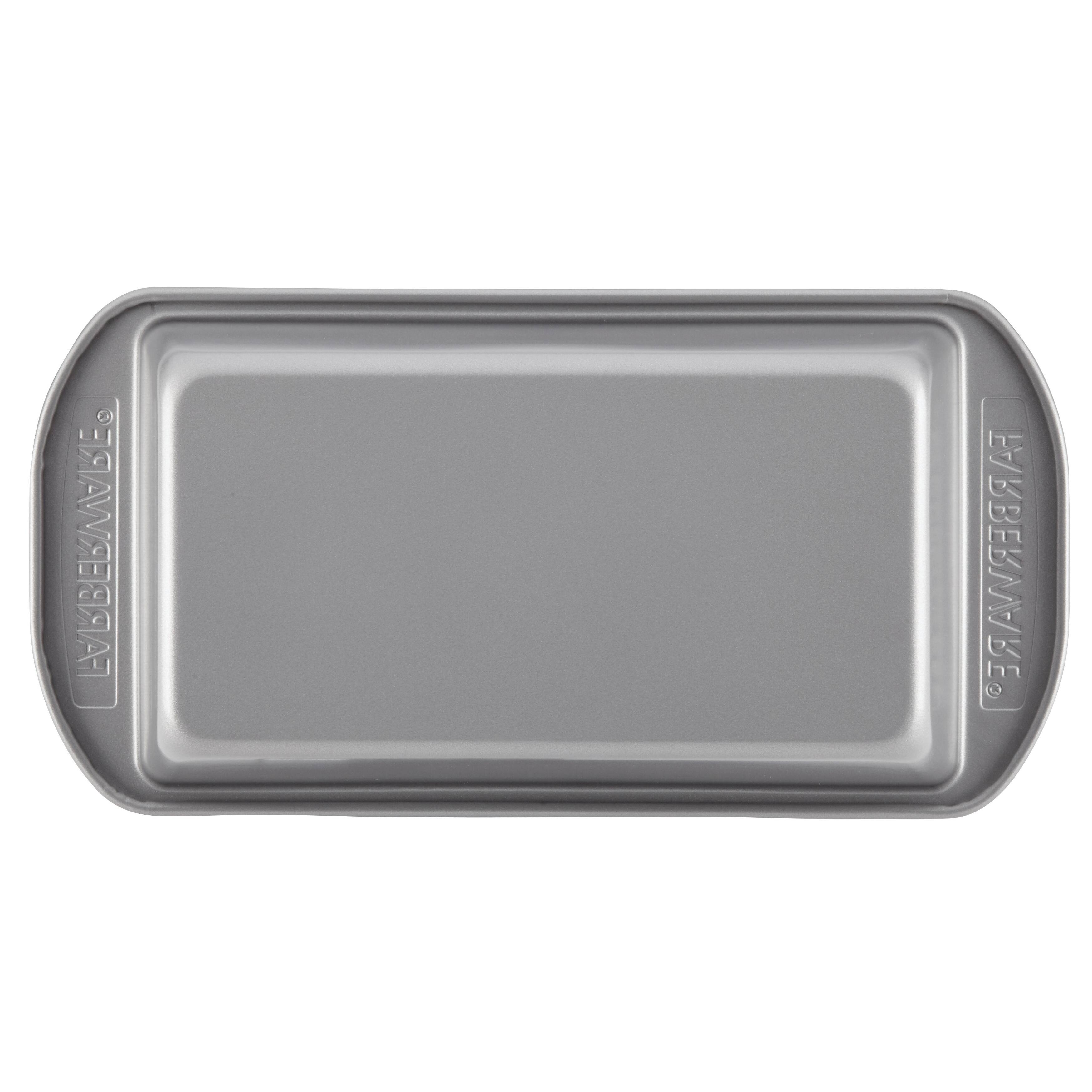 Farberware Nonstick Bakeware Bread and Meat Loaf Pan Set, 2Piece, Gray