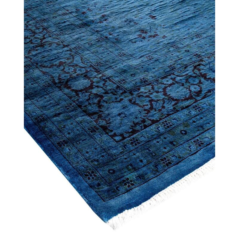 Fine Vibrance, One-of-a-Kind Hand-Knotted Area Rug - Purple, 8' 1" x 15' 10" - 8' 1" x 15' 10"