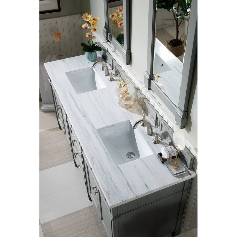 James Martin Vanities Brittany 72" Double Vanity, Urban Gray