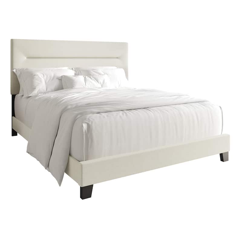 CraftPorch Simple and Clean Linen Upholstered Bed