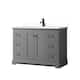 Option Dark Gray / White Quartz Top / Matte Black