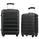 Hard Case Expandable Spinner Wheels 2 Piece Luggage Set ABS Lightweight ...